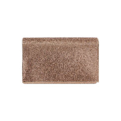 Clutch mujer rosa dorada laminada con piedras, Primadonna, 255108825LPRAORUNI, 001 preview
