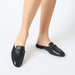 Sabots femme noirs en cuir, Primadonna, 257725526PENERO036, 002a