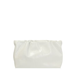 Pochette bianca lucida con tracolla removibile, Primadonna, 261751040EUBIANUNI, 001a
