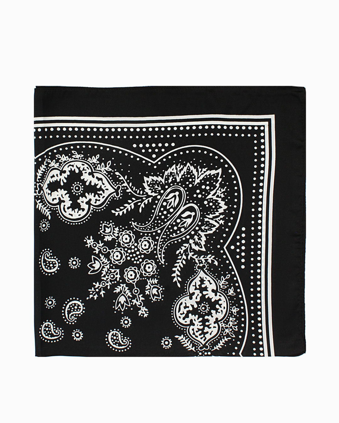 Foulard da donna nero-bianco a fantasia