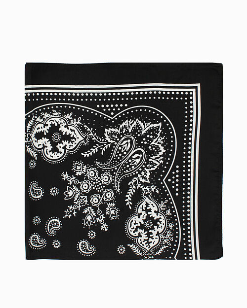 Foulard da donna nero-bianco a fantasia, 