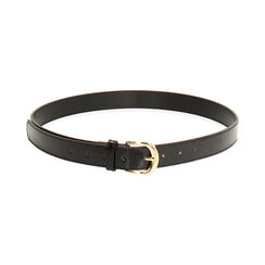 Cinturón negro brillante con detalles elegantes, New Collection, 26B413710EUNEROUNI, 001 preview