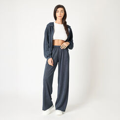 Felpa donna in cotone color jeans, Primadonna, 25S600023COJEANM, 002 preview