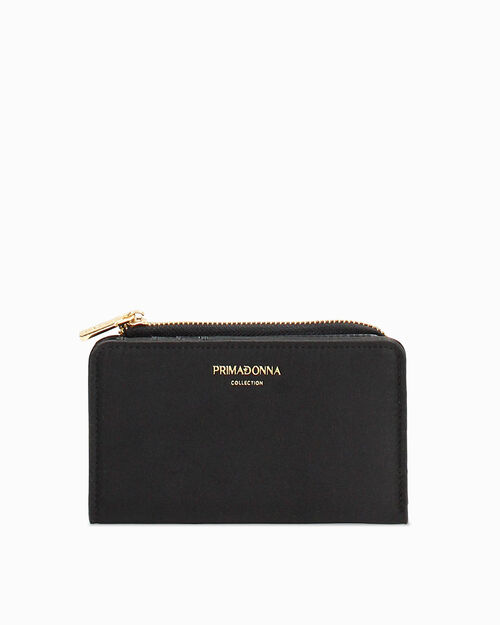 Portafoglio nero elegante con chiusura magnetica, BLACK