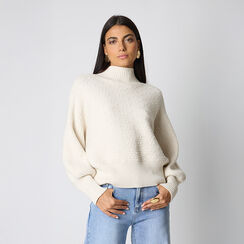 Maglia panna in tessuto intrecciato con dettagli unici, Primadonna, 26U558377TSPANNM, 002 preview