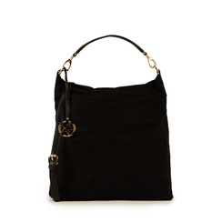 Maxi-bag nera in microfibra, Primadonna, 15D208513MFNEROUNI, 001a