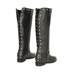 Stivali in pelle neri, con borchie, Primadonna, 24L610000PENERO035, 003 preview