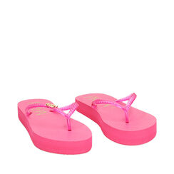 Sandalias de playa fucsia de pvc, Primadonna, 23R585100PVFUCS036, 002a