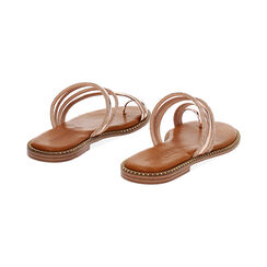 Sandali bassi donna rosa oro a specchio con pietre, Primadonna, 254965518SRRAOR036, 004 preview