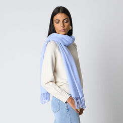 Sciarpa in tessuto celeste da donna, Primadonna, 26B483517TSCELEUNI, 002 preview