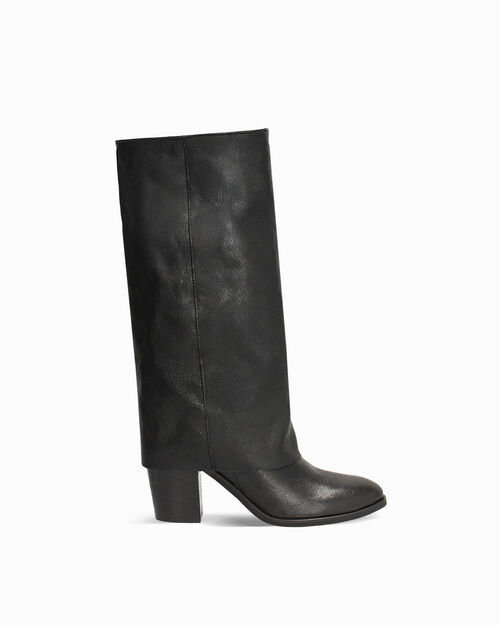 BOTTES DE PLUIE BOTTE PEAU LAVEE NERO, BLACK