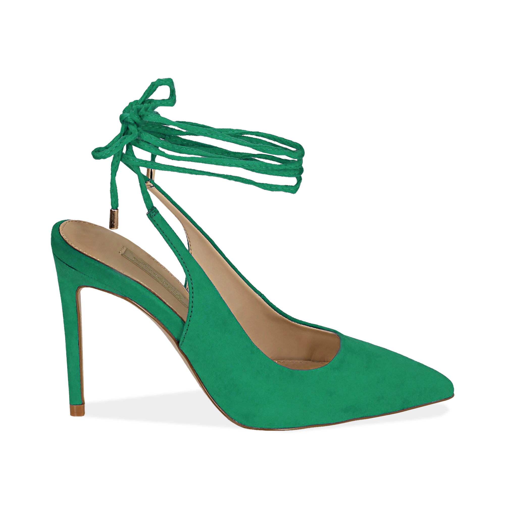 scarpe verdi con tacco