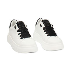 Zapatillas blancas y negras tac&oacute;n 5 cm, Zapatos, 272826212EPBINE035, 003 preview