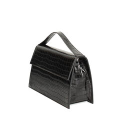Borsa a mano nera stampa cocco, Promozioni, 24D532501CCNEROUNI, 002a