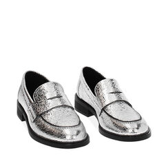 Mocassin argent chic, 243066606LCARGE035, 002a