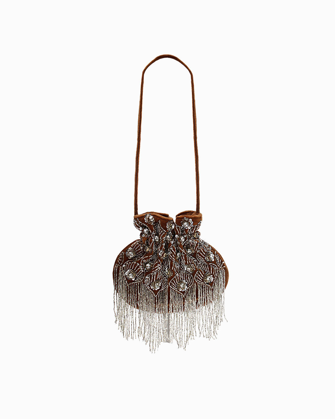 Mini bag camel con dettagli chic