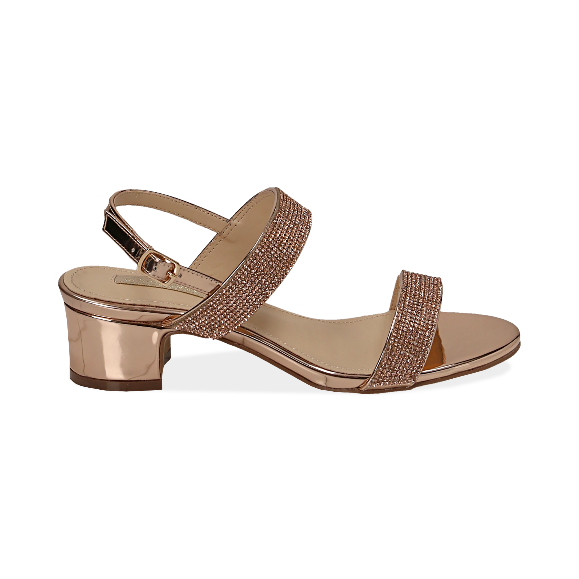 Open toe tacco basso top