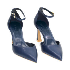 Décolleté Open Shank blu, tacco 7,6 cm, Primadonna, 232155303EPBLUE040, 002 preview