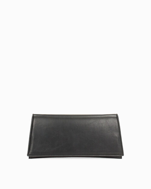 Pochette nera con tracolla removibile, BLACK