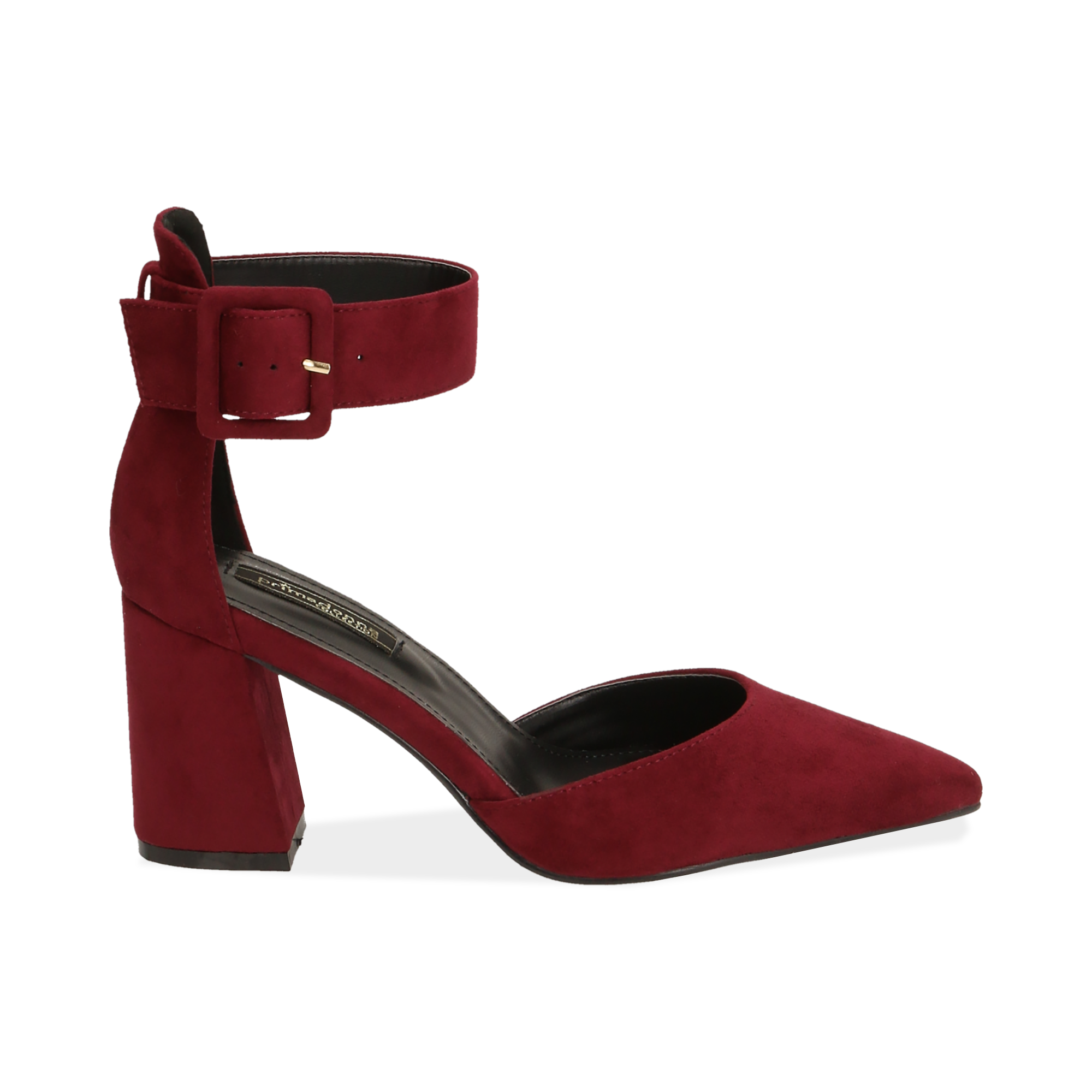 Décolleté bordeaux in microfibra, tacco 8 cm | Primadonna Collection