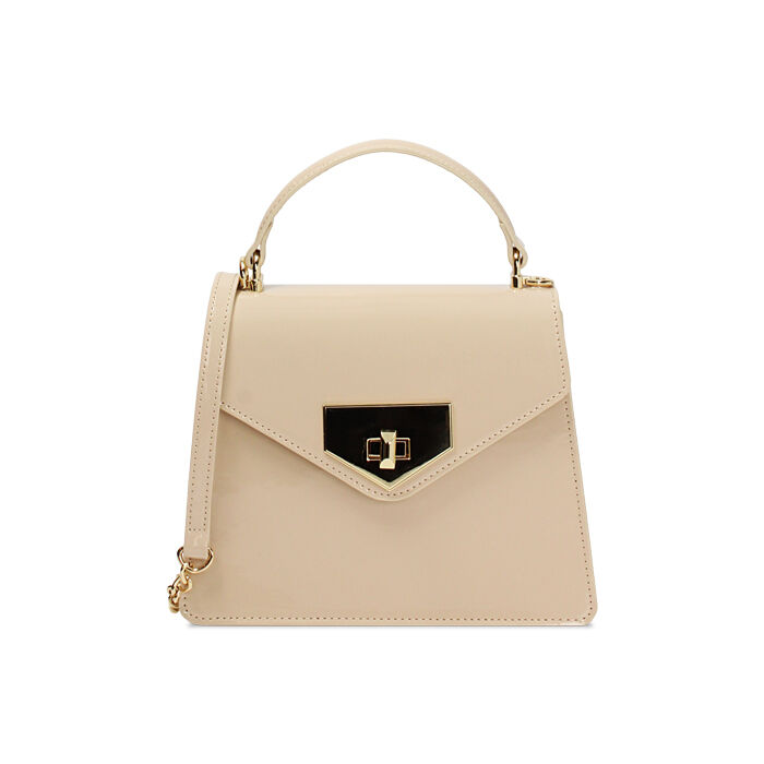 Mini bag beige con tracolla removibile, Borse, 275126728VEBEIGUNI