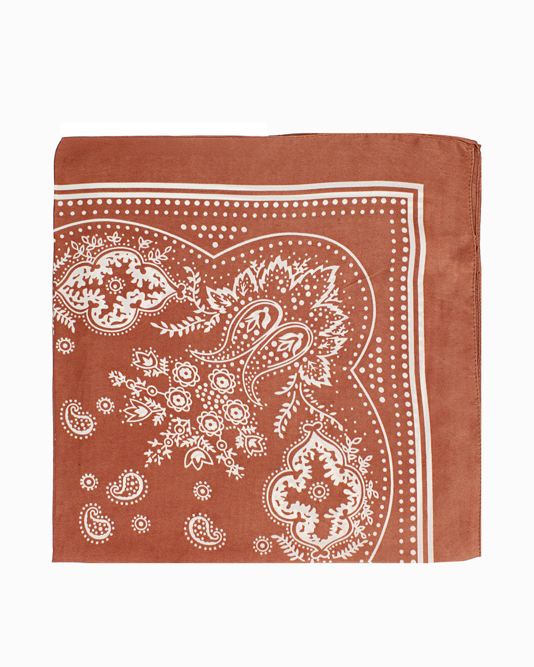 Foulard da donna cognac a fantasia