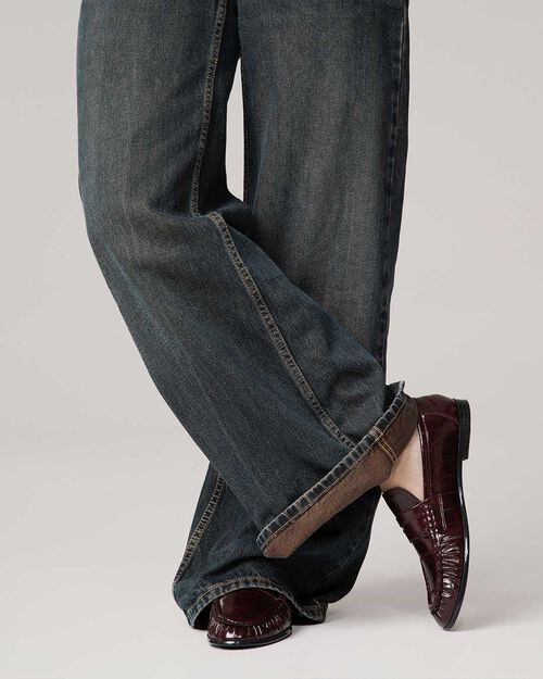Elegant bordeaux loafer, BURGUNDY