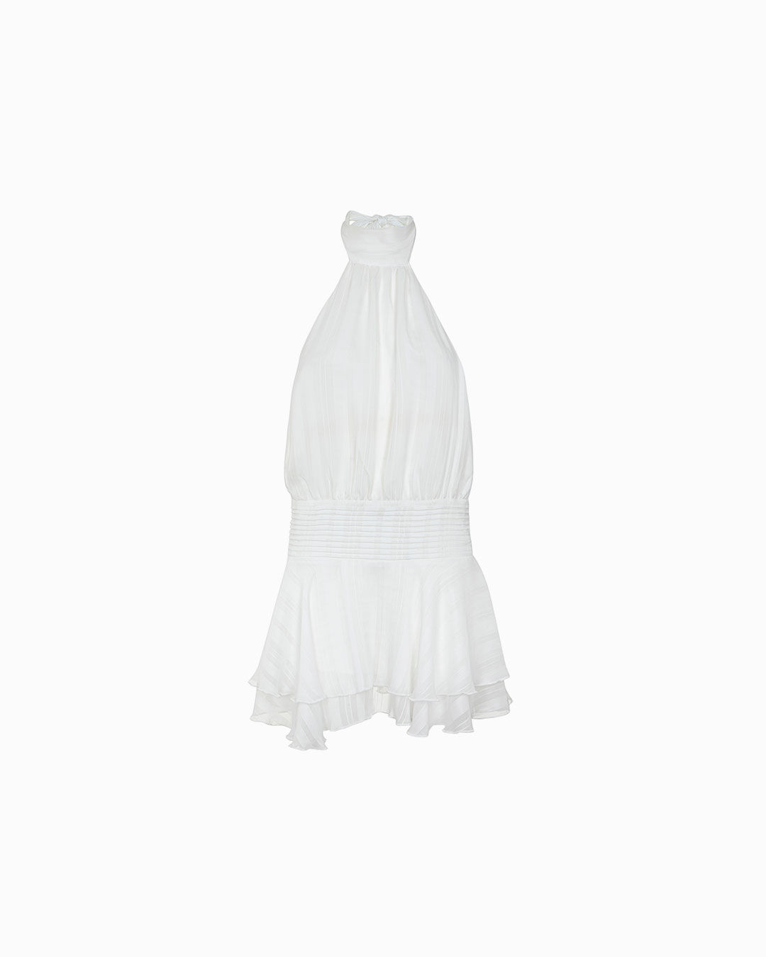 Vestito bianco dallo stile luminoso