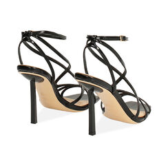 Sandales noires talon 9,5 cm, Primadonna, 272102101EUNERO035, 004 preview