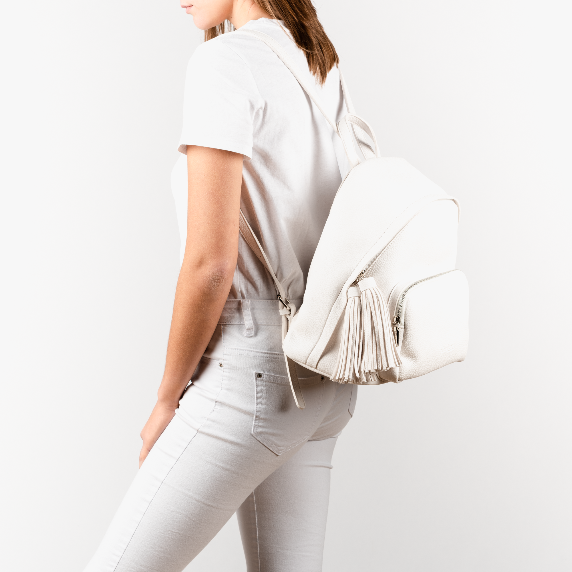 Zaino bianco in eco-pelle | Primadonna Collection