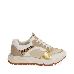 Sneakers blanc/or , SOLDES, 190623901EPBIOR035, 001a