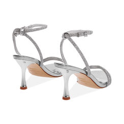 Sandales argent&eacute;es avec talon de 7,5 cm, Primadonna, 274979237LPARGE036, 004 preview