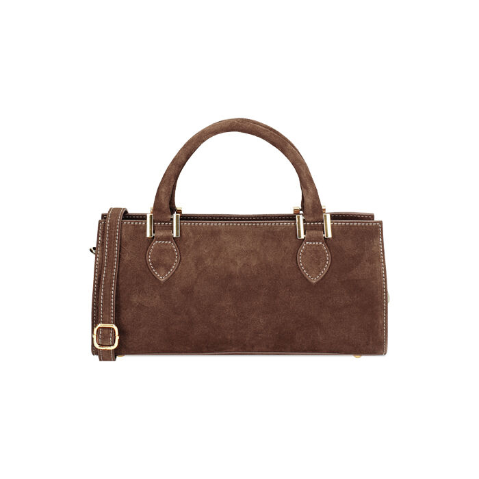 Bolso de mano mujer moro estirado, Primadonna, 240804511CMMOROUNI