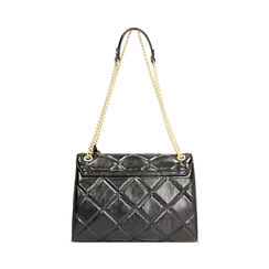 Borsa a tracolla nera con dettagli matelassè, Primadonna, 265700586EUNEROUNI, 004 preview