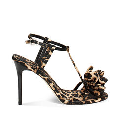 Sandalia con tacón mujer con estampado de leopardo y rosa, Primadonna, 25M768467RSLEOP035, 001a