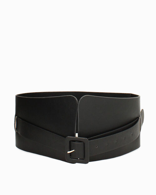 ACCESSOIRES TAILLE SYNTHETIQUE CUIR NERO, BLACK