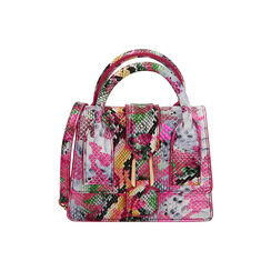 Mini bag a mano stampa pitone, Primadonna, 215124537PTFUCSUNI, 001 preview