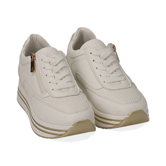 superga platform bianche
