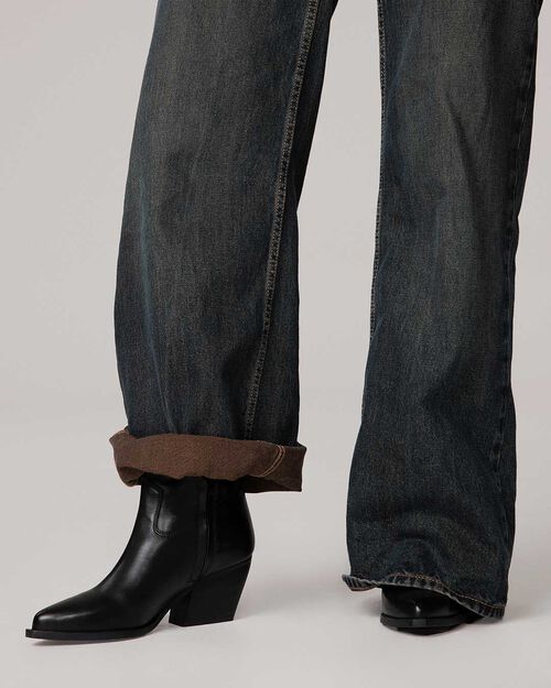 Bot&iacute;n cowboy negro tac&oacute;n 7 cm, BLACK