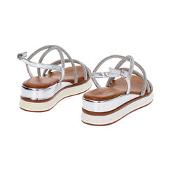 Zeppe donna argento con pietre, Primadonna, 254927202ETARGE035, 004 preview