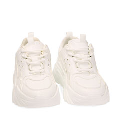 Sneakers bianche chunky, Primadonna, 220112700EPBIAN038, 002a
