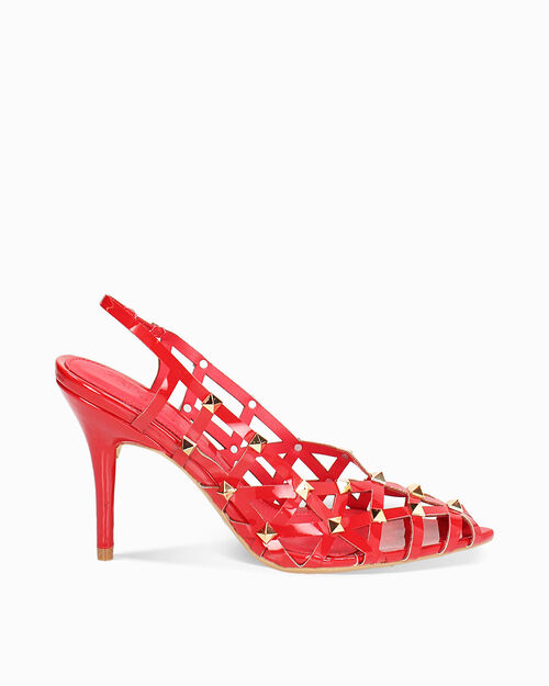 WOMEN SHOES CHANEL SYNTHETIC PATENT ROSS, RED