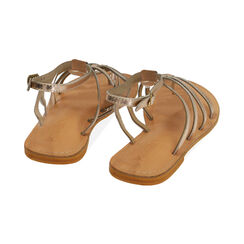 Sandali flat in pelle oro, Primadonna, 216702037PEOROG036, 003 preview