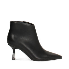 Bottines noires avec talon de 7,5 cm pour femme, Primadonna, 264911701EPNERO035, 001a