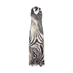 Vestido de mujer negro beige en tejido, Primadonna, 25C924305TSNEBEM, 001a