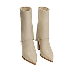 Ankle boots panna, tacco 9,5 cm , 203003105EPPANN041, 002a