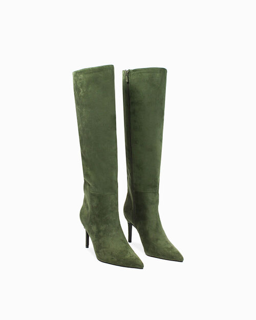 Botas taupe tac&oacute;n 8,2 cm, GREEN