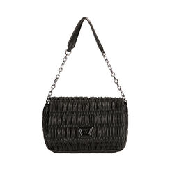 Borsa a spalla matelassé nera, Primadonna, 225125043EPNEROUNI, 001 preview