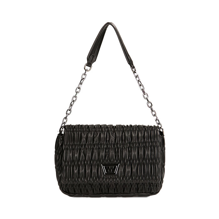 Borsa a spalla matelassé nera, Primadonna, 225125043EPNEROUNI