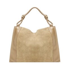 Borsa a spalla donna taupe in camoscio, Primadonna, 240804086CMTAUPUNI, 003 preview